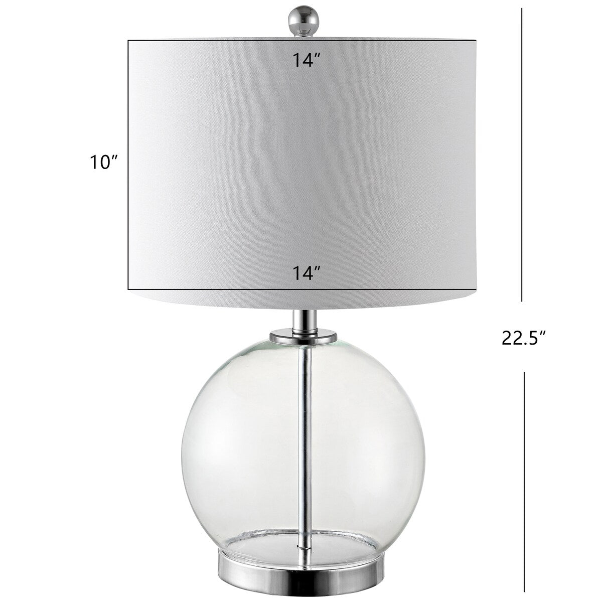 SAFAVIEH Lighting Garoufalia 23" Table Lamp - 14Wx14Dx23H