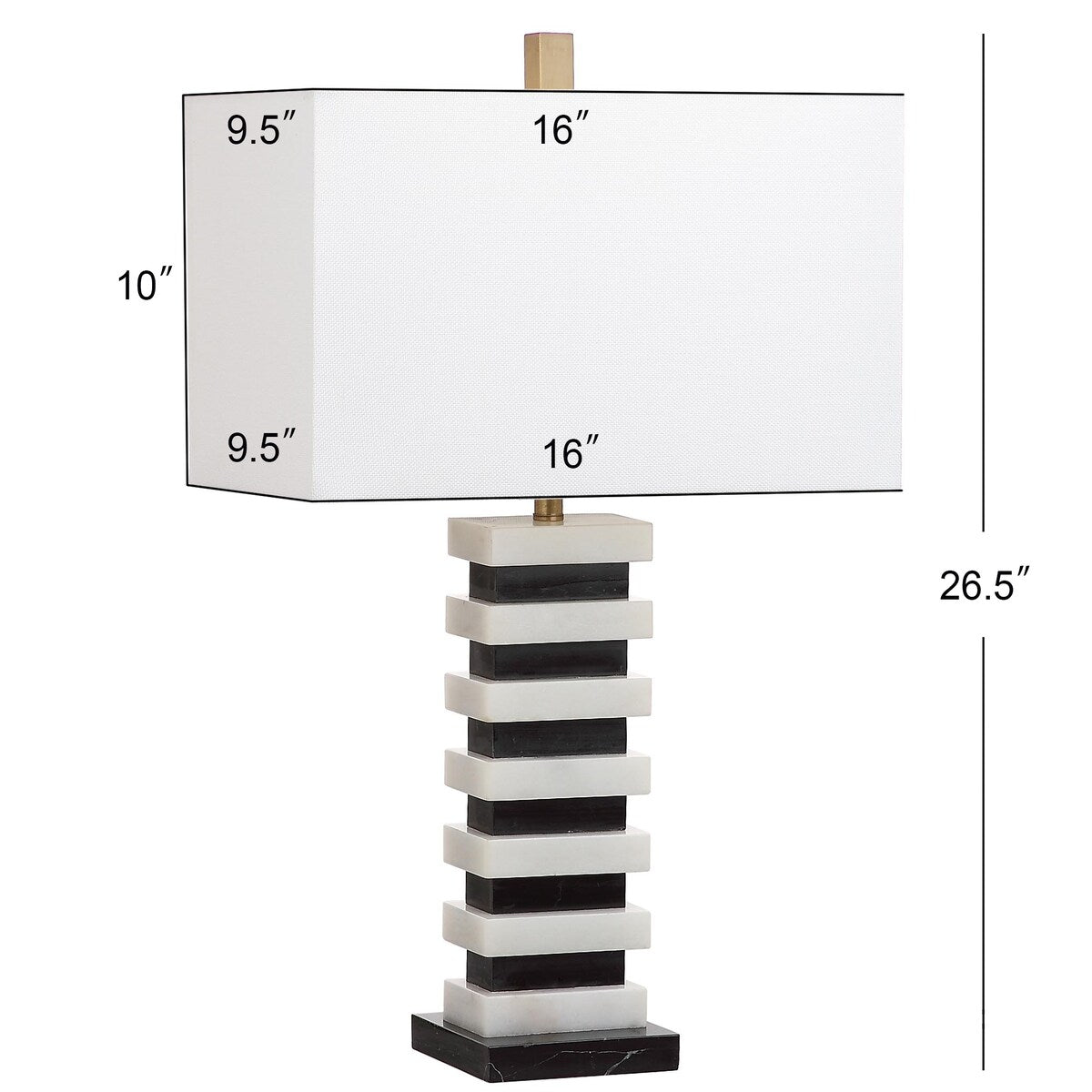 SAFAVIEH Lighting Geert 27-inch LED Table Lamp - 16Wx10Dx27H