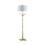 SAFAVIEH Lighting Gerrianne 65-inch Gold Led Floor Lamp - 18" x 18" x 64.5" - 18Wx18Dx65H