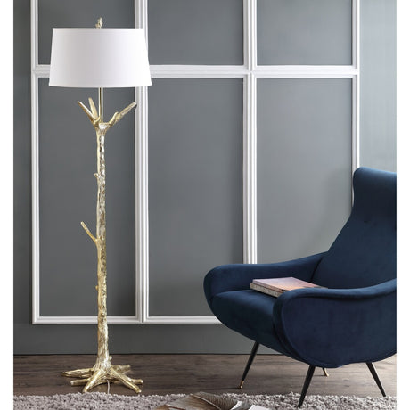 SAFAVIEH Lighting Gerrianne 65-inch Gold Led Floor Lamp - 18" x 18" x 64.5" - 18Wx18Dx65H