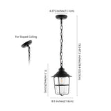 SAFAVIEH Lighting Gillette Outdoor Pendant - 9" W x 9" D x 16-88" H - 9Wx9Dx88H