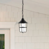 SAFAVIEH Lighting Gillette Outdoor Pendant - 9" W x 9" D x 16-88" H - 9Wx9Dx88H