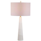 SAFAVIEH Lighting Giorgiana 30-inch Alabaster LED Table Lamp - 15"x15"x30" - 15Wx15Dx30H