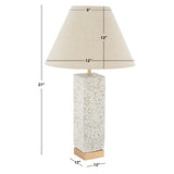 SAFAVIEH Lighting Giota 20" Table Lamp - 12" W x 12" D x 21" H - 12Wx12Dx21H