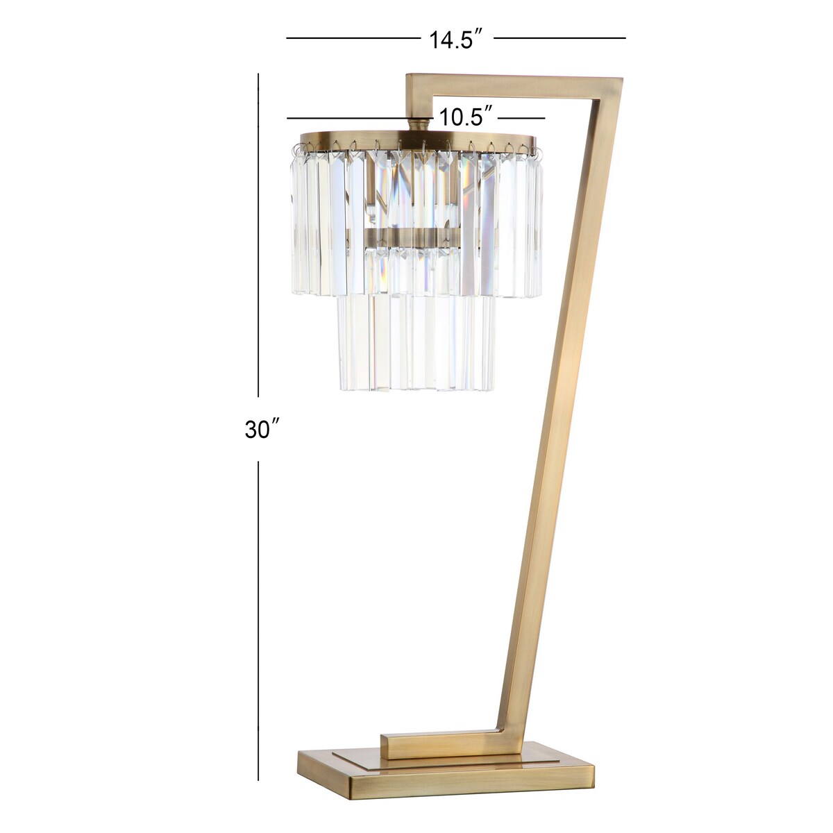 SAFAVIEH Lighting Gjyle 30-inch LED Table Lamp - 14.5"x10.5"x30" - 15Wx11Dx30H