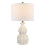 SAFAVIEH Lighting Gladys 24.5-inch Ceramic Table Lamp - 14" x 14" x 24.5" - 14Wx14Dx25H