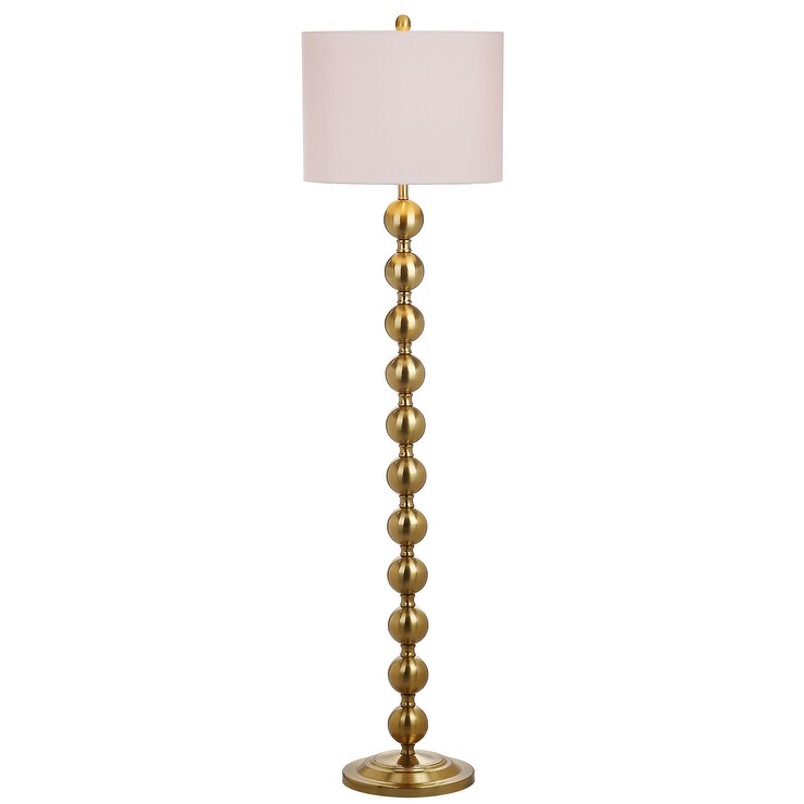 SAFAVIEH Lighting Goretti 59-inch Stacked Ball Nickel Floor Lamp - 15"x15"x58.5" - 15Wx15Dx59H