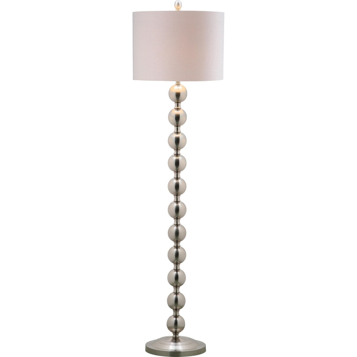 SAFAVIEH Lighting Goretti 59-inch Stacked Ball Nickel Floor Lamp - 15"x15"x58.5" - 15Wx15Dx59H