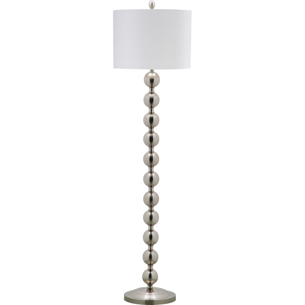 SAFAVIEH Lighting Goretti 59-inch Stacked Ball Nickel Floor Lamp - 15"x15"x58.5" - 15Wx15Dx59H