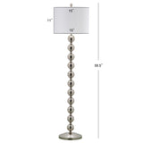 SAFAVIEH Lighting Goretti 59-inch Stacked Ball Nickel Floor Lamp - 15"x15"x58.5" - 15Wx15Dx59H