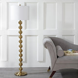 SAFAVIEH Lighting Goretti 59-inch Stacked Ball Nickel Floor Lamp - 15"x15"x58.5" - 15Wx15Dx59H