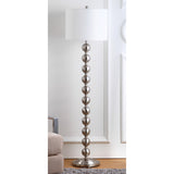 SAFAVIEH Lighting Goretti 59-inch Stacked Ball Nickel Floor Lamp - 15"x15"x58.5" - 15Wx15Dx59H