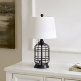 SAFAVIEH Lighting Greg 21" Shabby Chic Table Lamp - 11" W x 11" D x 20" H - 11Wx11Dx20H