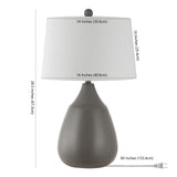 SAFAVIEH Lighting Gwenn 26-inch LED Table Lamp - 16" W x 16" L x 26.25" H - 16Wx16Dx26H