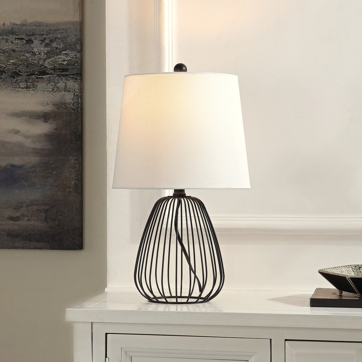 SAFAVIEH Lighting Gyorgy 19 Inch Table Lamp - 11" x 11" x 19" - 11Wx11Dx19H