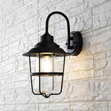 SAFAVIEH Lighting Hallveig Outdoor Wall Sconce - 10" W x 9" D x 15" H - 10Wx9Dx15H