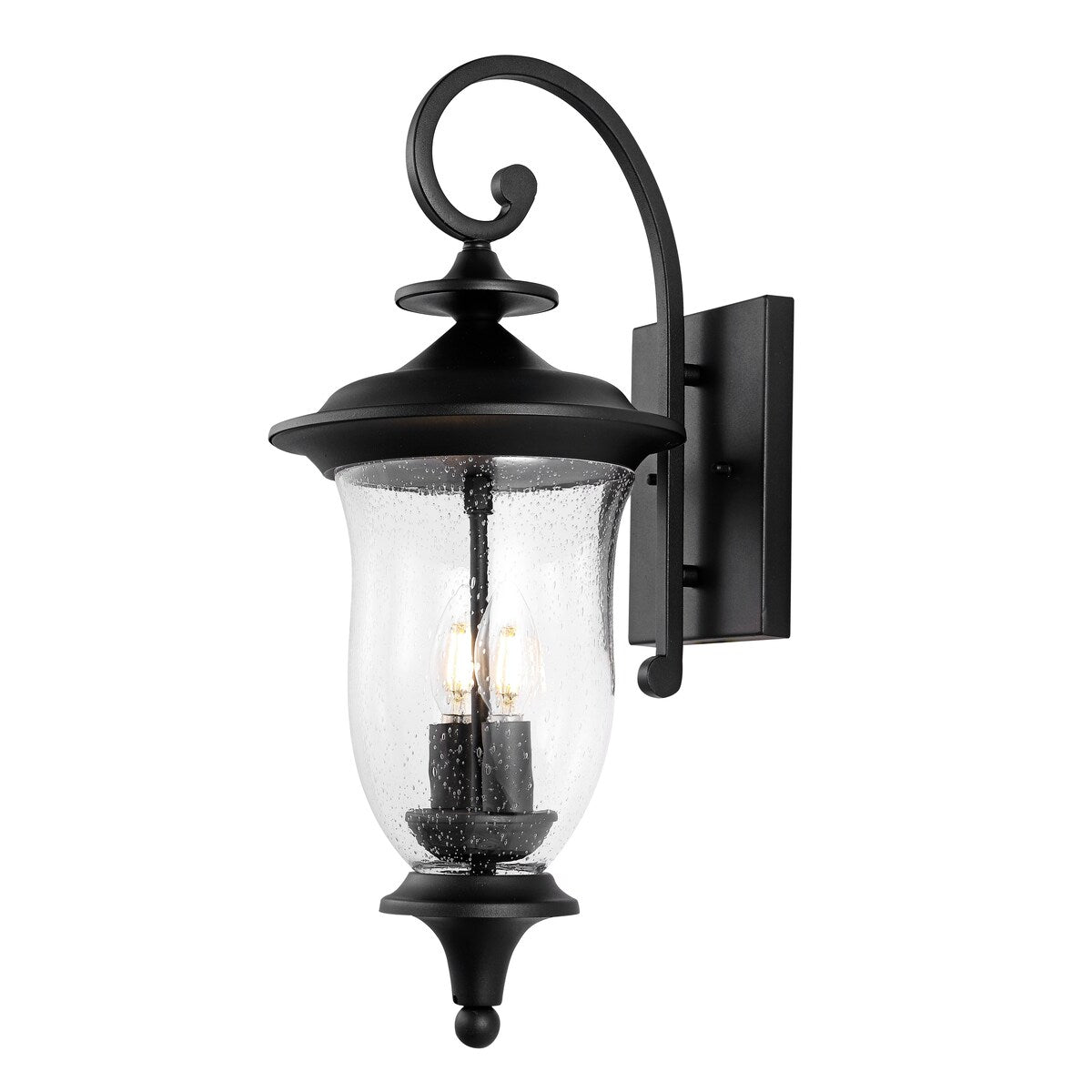 SAFAVIEH Lighting Heidelinde Outdoor Wall Sconce - 11" W x 9" D x 22" H - 11Wx9Dx22H