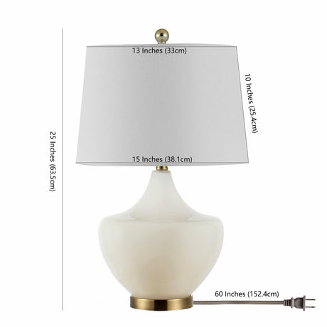 SAFAVIEH Lighting Hilpa 25-inch LED Table Lamp - 15" W x 15" L x 25" H - 15Wx15Dx25H