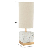 SAFAVIEH Lighting Hitje Modern 17-inch Table Lamp - 6 In. W x 6 In. D x 17 In. H - 6Wx6Dx17H