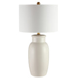 SAFAVIEH Lighting Houkje 27-inch Ivory Ceramic LED Table Lamp - 15" W x 15" L x 27.5" H - 15Wx15Dx28H