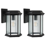 SAFAVIEH Lighting Hylan 8-inch Outdoor Wall Sconce [SET of 2] - 8Wx8Dx12H