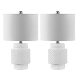 SAFAVIEH Lighting Hylkije 21-inch LED Table Lamp (Set of 2) - 12" W x 12" L x 21" H - 12Wx12Dx21H