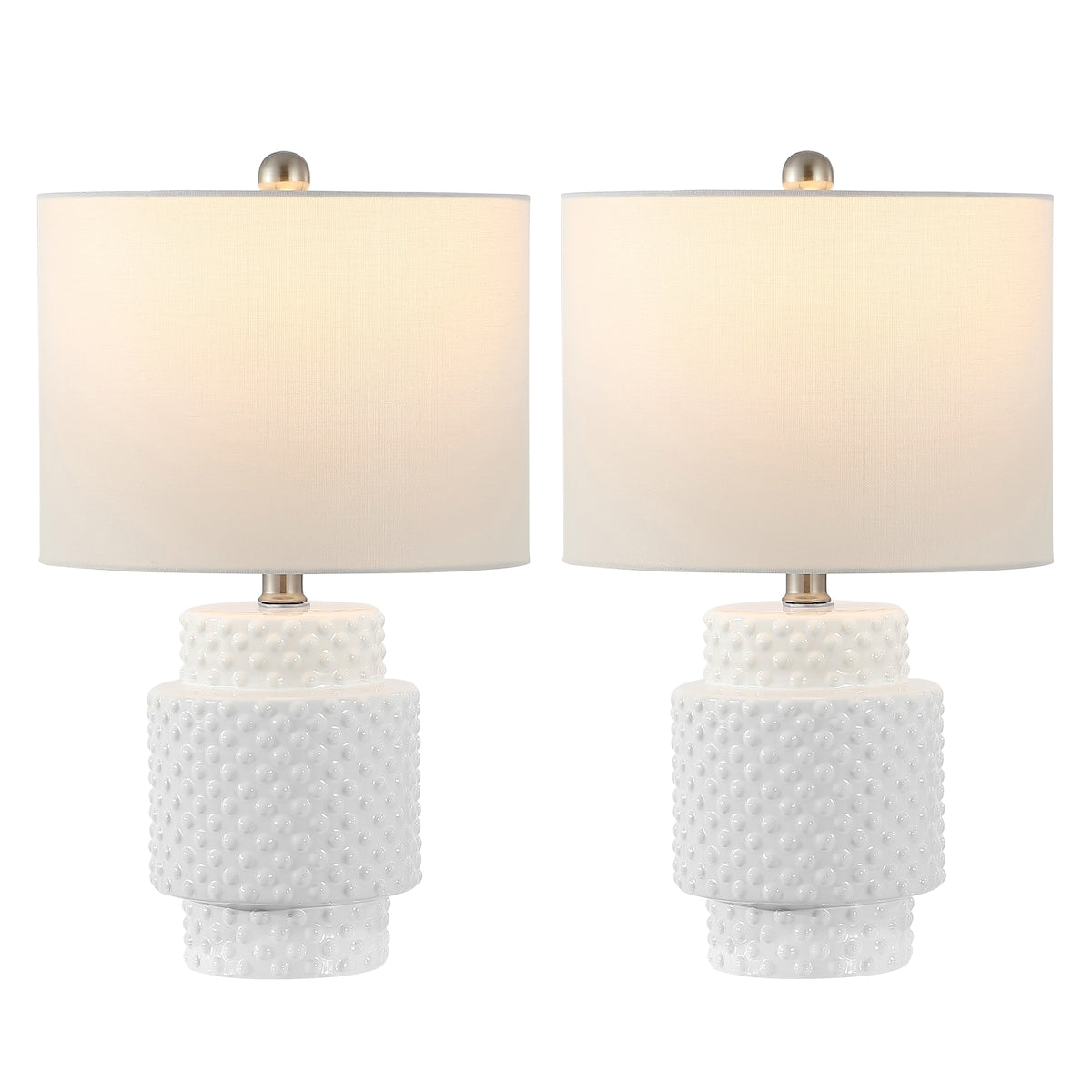 SAFAVIEH Lighting Hylkije 21-inch LED Table Lamp (Set of 2) - 12" W x 12" L x 21" H - 12Wx12Dx21H