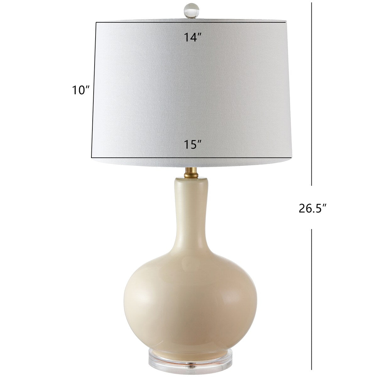 SAFAVIEH Lighting Iemie 27" Table Lamp - 15Wx15Dx27H