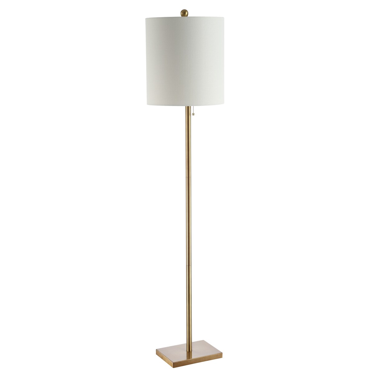 SAFAVIEH Lighting Iginia 61-inch Led Floor Lamp - 13" x 13" x 61" - Brass Gold - 13Wx13Dx61H