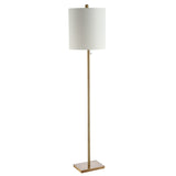 SAFAVIEH Lighting Iginia 61-inch Led Floor Lamp - 13" x 13" x 61" - Brass Gold - 13Wx13Dx61H