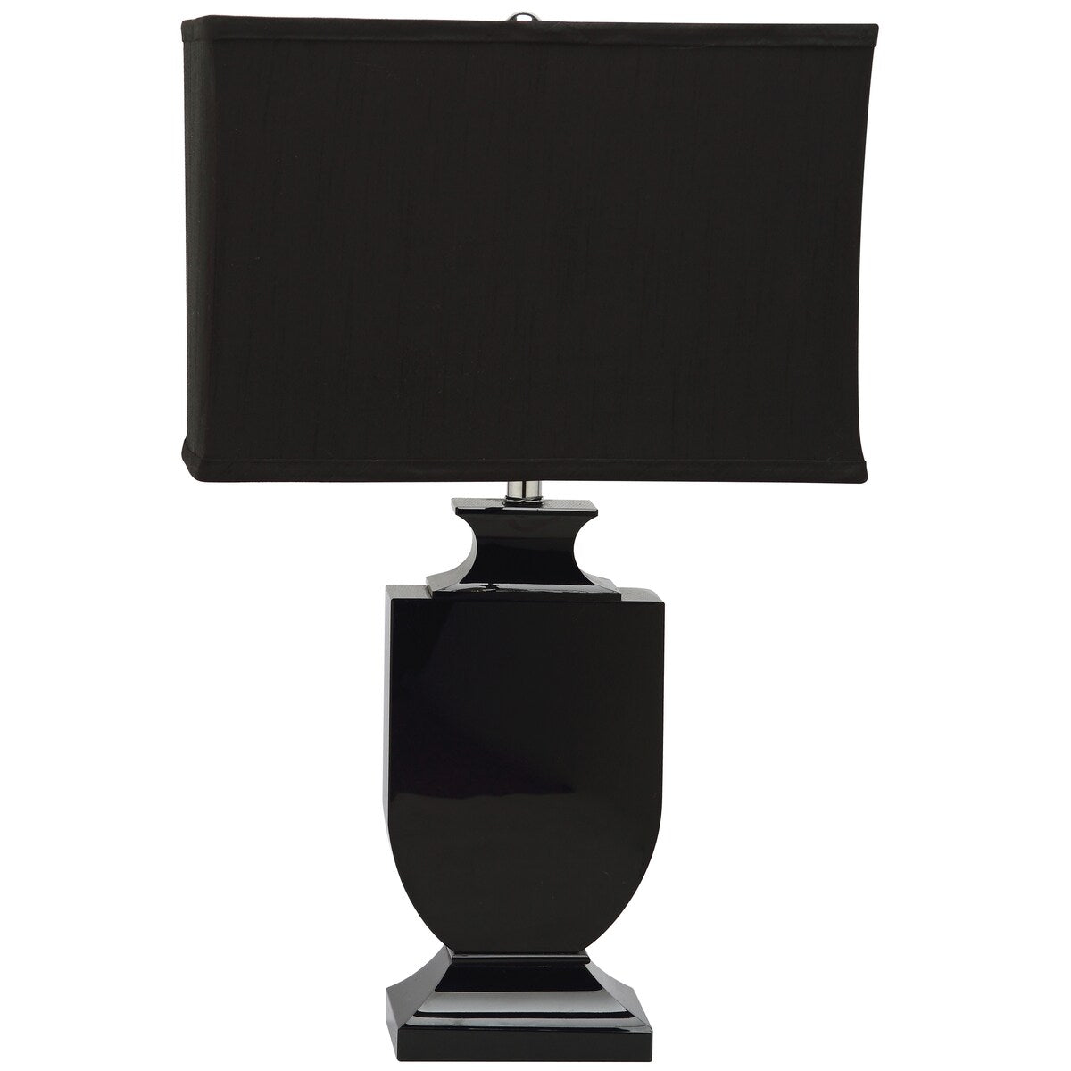 SAFAVIEH Lighting Inger 24-inch Black Crystal Urn Table Lamp - 14"x7"x23.5" - 14Wx7Dx24H