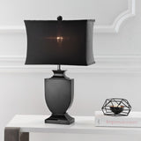 SAFAVIEH Lighting Inger 24-inch Black Crystal Urn Table Lamp - 14"x7"x23.5" - 14Wx7Dx24H