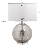 SAFAVIEH Lighting Inguna 25-inch Glass LED Table Lamp - 17"x17"x24.5" - 17Wx17Dx25H