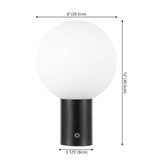 SAFAVIEH Lighting Inocencia Modern Globe 12-inch Table Lamp (LED Bulb Included) - 8 In. W x 8 In. D x 12 In. H - 8Wx8Dx12H