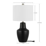 SAFAVIEH Lighting Ivona Modern 23-inch Table Lamp - 12 In. W x 12 In. D x 23 In. H - 12Wx12Dx23H