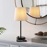 SAFAVIEH Lighting Izvorinka 18.75 Inch Table Lamp with Usb - 8" x 8" x 18.75" - 8Wx8Dx19H