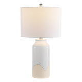 SAFAVIEH Lighting Jenice 27.5" Table Lamp - 14" W x 14" D x 26" H - 14Wx14Dx28H