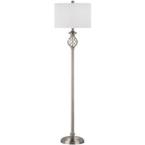 SAFAVIEH Lighting Jenni 60-inch Nickel Floor Lamp - 15"x15"x59.75" - 15Wx15Dx60H