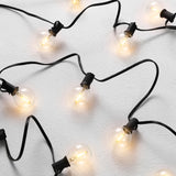 SAFAVIEH Lighting Jillette 25 Ft LED Outdoor String Lights - Black - 300Wx2Dx3H