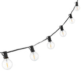 SAFAVIEH Lighting Jillette 25 Ft LED Outdoor String Lights - Black - 300Wx2Dx3H