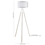 SAFAVIEH Lighting Joann 61-inch Floor Lamp - 16" W x 16" D x 61" H - Walnut - 16Wx16Dx61H