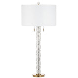 SAFAVIEH Lighting Jocelin 37-inch Crystal/ Gold LED Table Lamp - 17Wx17Dx37H