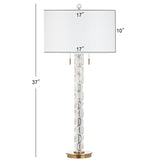 SAFAVIEH Lighting Jocelin 37-inch Crystal/ Gold LED Table Lamp - 17Wx17Dx37H