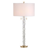 SAFAVIEH Lighting Jocelin 37-inch Crystal/ Gold LED Table Lamp - 17Wx17Dx37H