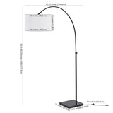 SAFAVIEH Lighting Josselyne 71-inch Floor Lamp - 17" W x 17" D x 71" H - Black - 17Wx17Dx71H