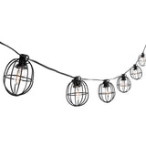 SAFAVIEH Lighting Juliet 10 Ft LED Outdoor String Lights - Black - 120Wx3Dx3H