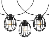 SAFAVIEH Lighting Juliet 10 Ft LED Outdoor String Lights - Black - 120Wx3Dx3H