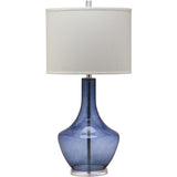 SAFAVIEH Lighting Kami 35-inch Blue Mercury Glass Table Lamp - 16"x16"x34.5" - 16Wx16Dx35H