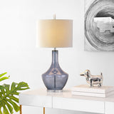 SAFAVIEH Lighting Kami 35-inch Blue Mercury Glass Table Lamp - 16"x16"x34.5" - 16Wx16Dx35H