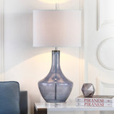 SAFAVIEH Lighting Kami 35-inch Blue Mercury Glass Table Lamp - 16"x16"x34.5" - 16Wx16Dx35H